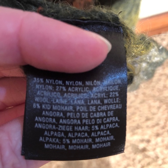 Anthropologie Ombré Green, Blue, Orange Cardigan - Picture 4 of 5